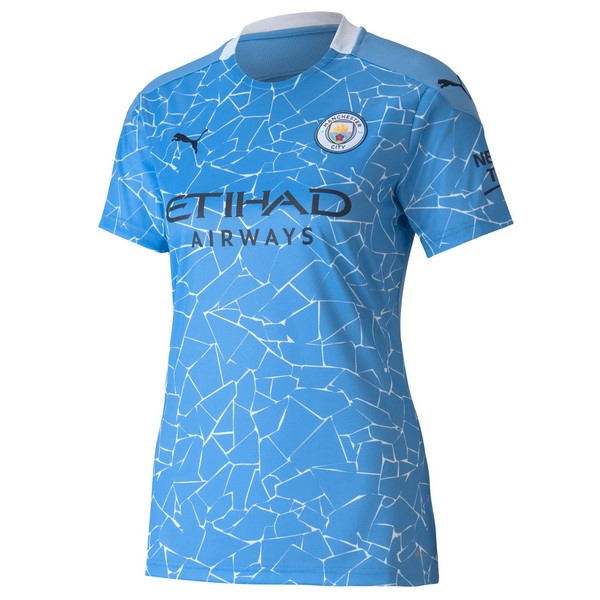 Camiseta Manchester City 1ª Kit Mujer 2020 2021 Azul